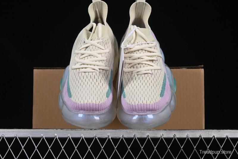 Grounds Big Bubble High Platform Sneakers in Cream Lilac - AJE5