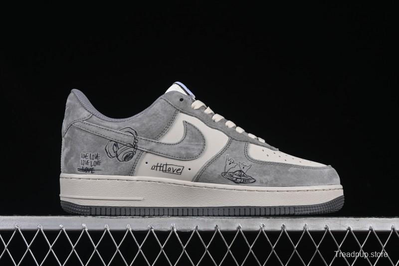 Nike Air Force 1 '07 Low "Lose Heart" Custom Casual Sneakers - CW2288-668