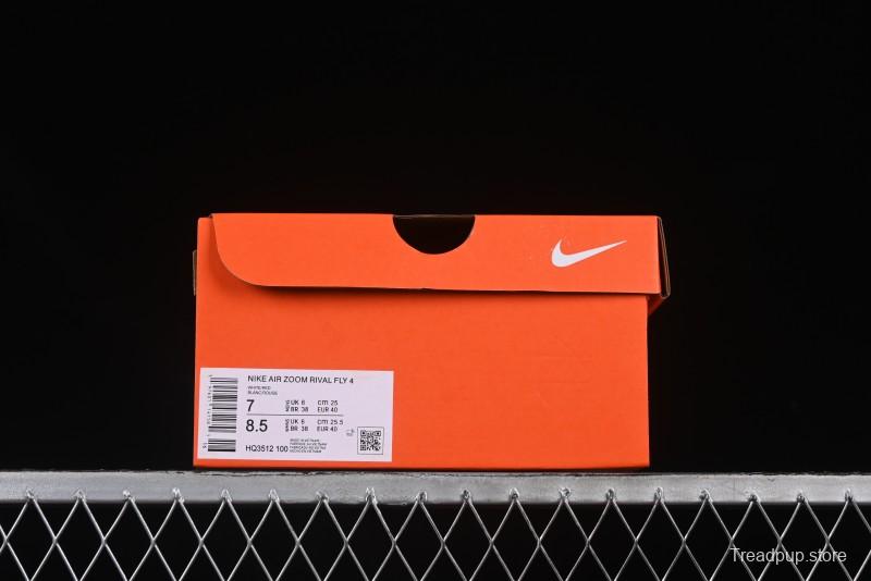 Nike Zoom Rival Fly 4 Lightweight Responsive Running Shoes with Flyknit and React Technology - HQ3512-100