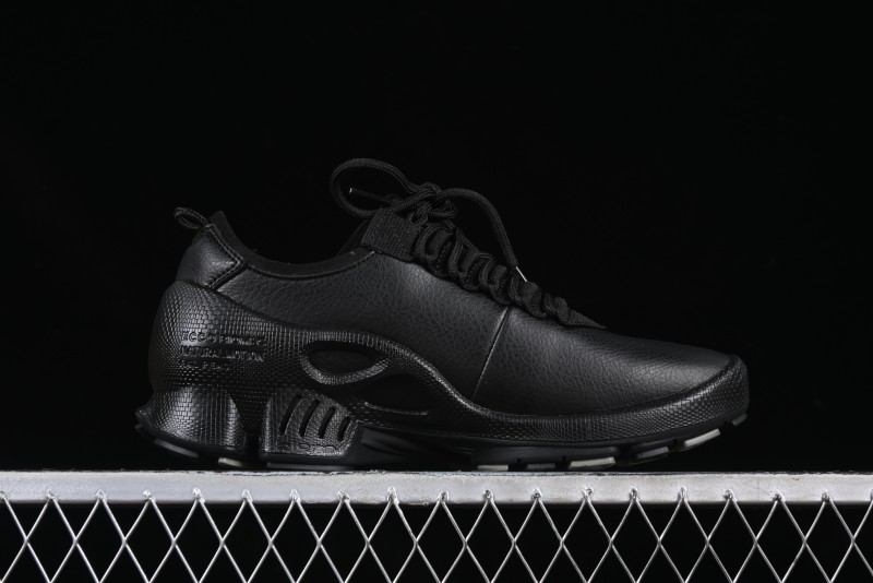 Men's All-Black Premium Leather Sneakers – Sleek & Versatile Design