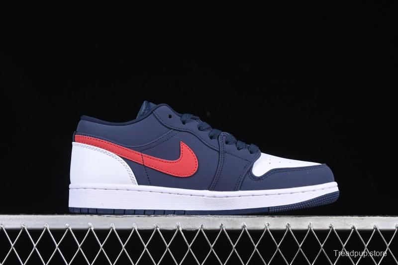 Nike Air Jordan 1 Low AJ1 Patriot Blue Red Low-Top Casual Lifestyle Sneakers - CZ8454-400