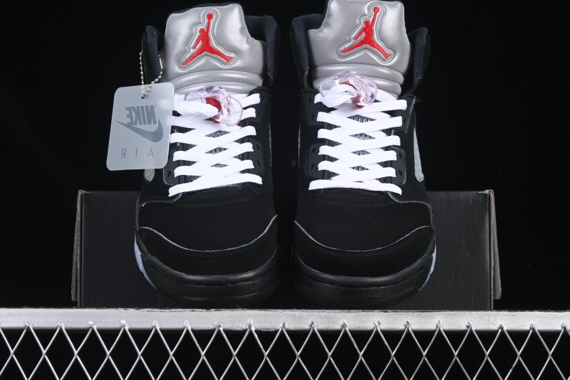 Nike Air Jordan 5 Retro Black "Metallic Reimagined" Basketball Shoes - HF3975-001