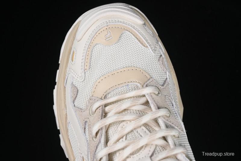 Men's Chunky Trail-Inspired Sneakers - Beige & White