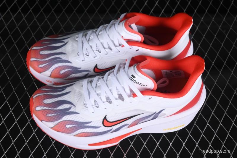 Nike Zoom Fly 6 Lightweight Responsive Running Shoes with Flyknit and Carbon Fiber Plate - HQ3498-100