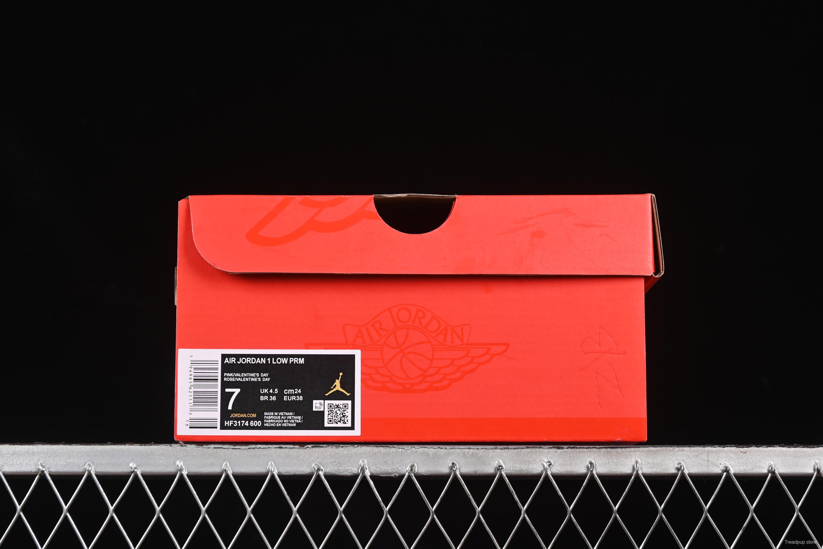 Nike Air Jordan 1 Low AJ1 Valentine's Day Jelly Pink Low Top Lifestyle Basketball Shoes - HF3174-600