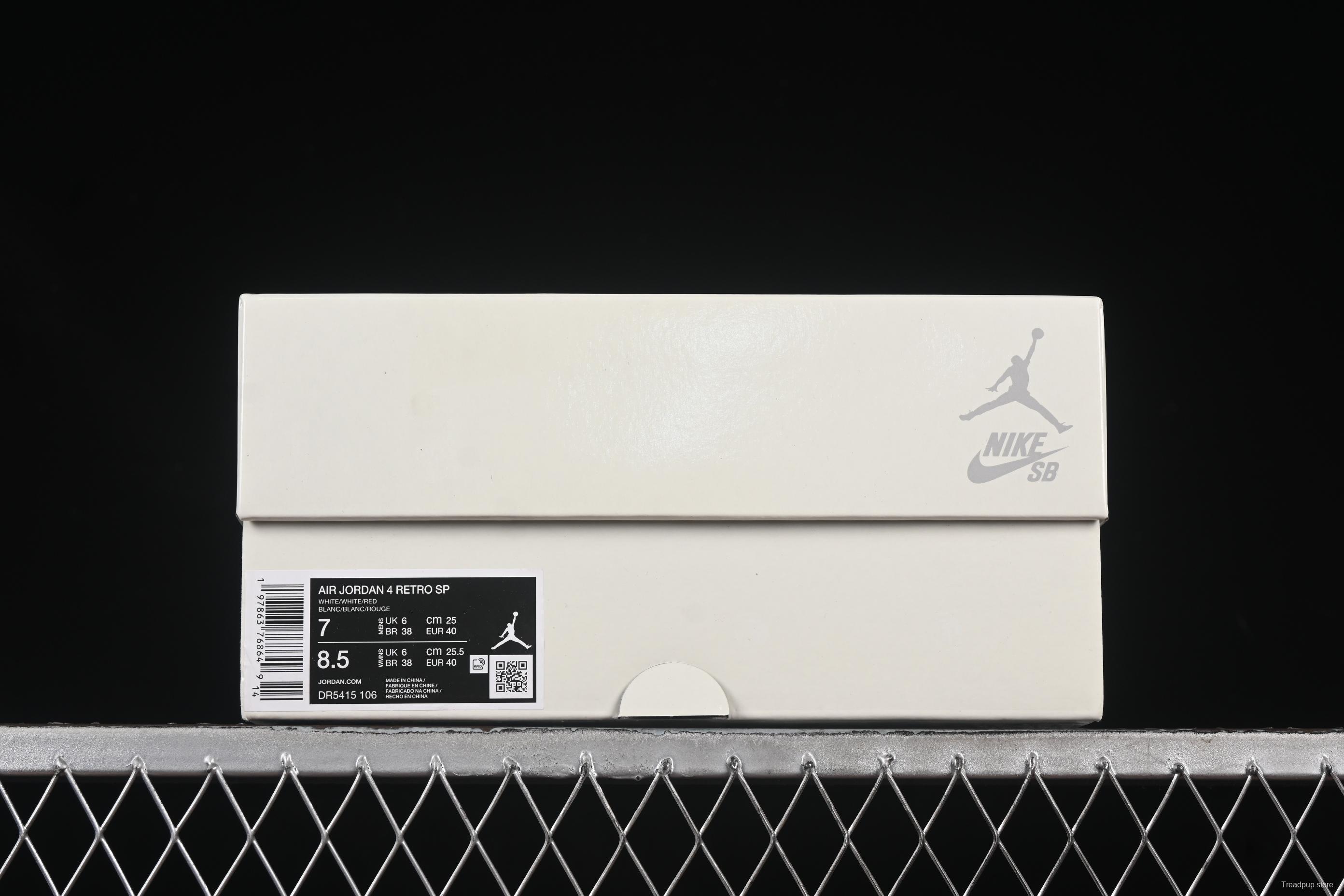 Nike SB x Air Jordan 4 Retro OG Varsity Red Basketball Shoes - DR5415-106