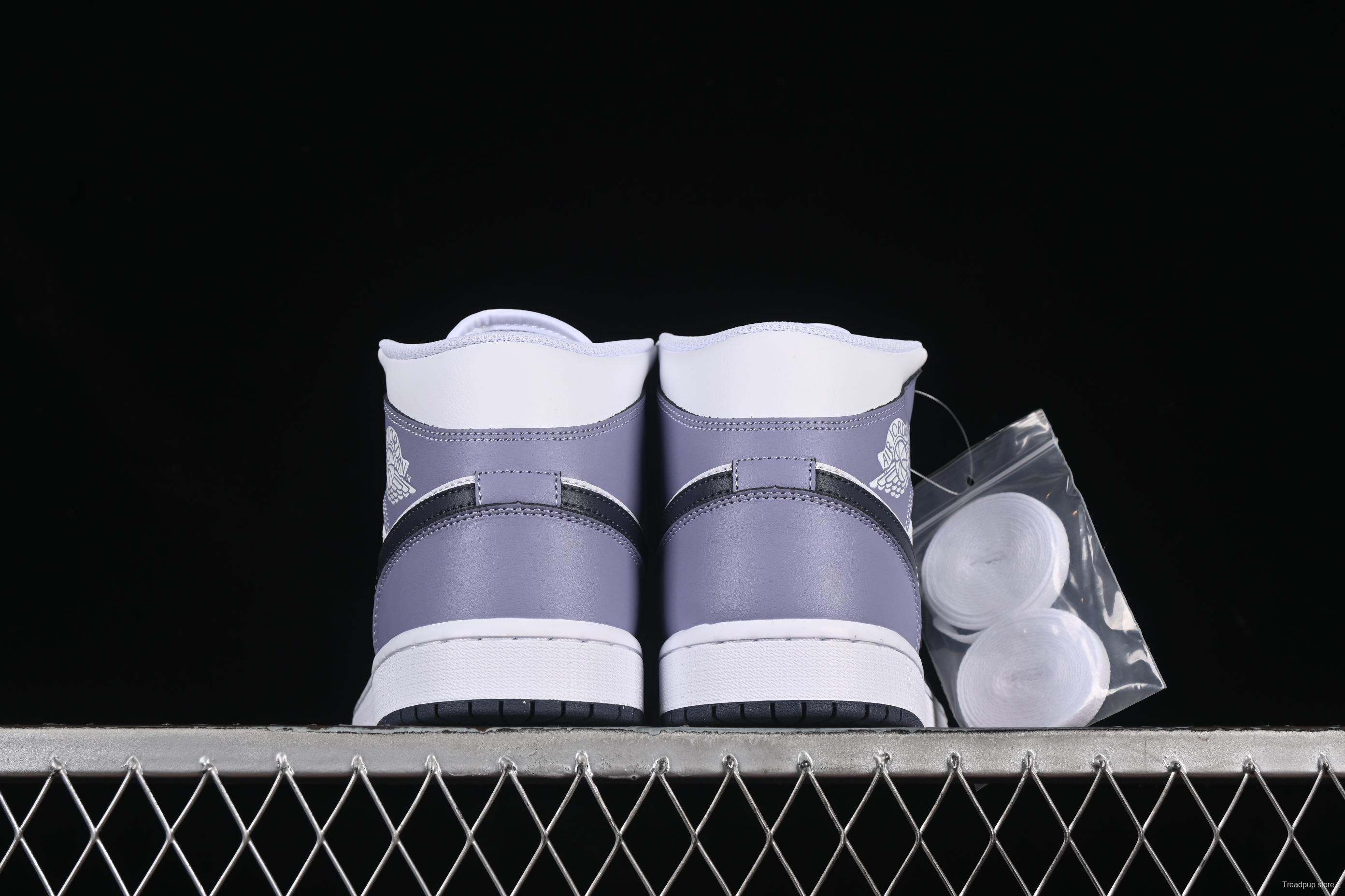 Nike Air Jordan 1 Mid AJ1 Culture Casual Sneakers in Haze Purple - DQ8426-145