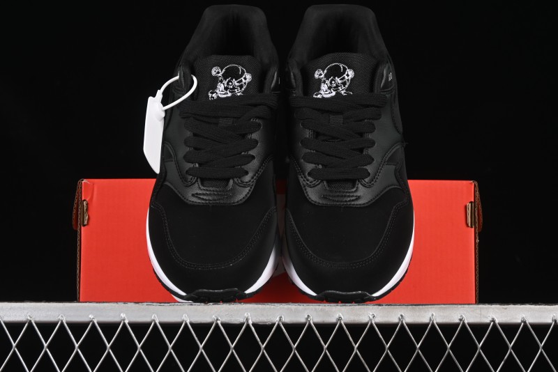Nike Air Max 1 Retro Running Shoes with Half-Sole Air Cushion - 875844-001
