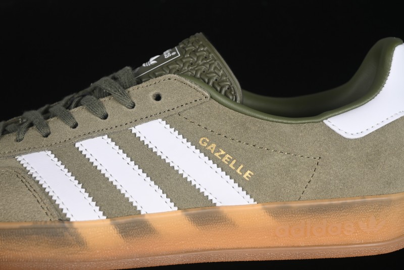 Adidas Originals Gazelle Indoor Retro Casual Slip-Resistant Wear-Resistant Low-Top Sneakers - JQ0174