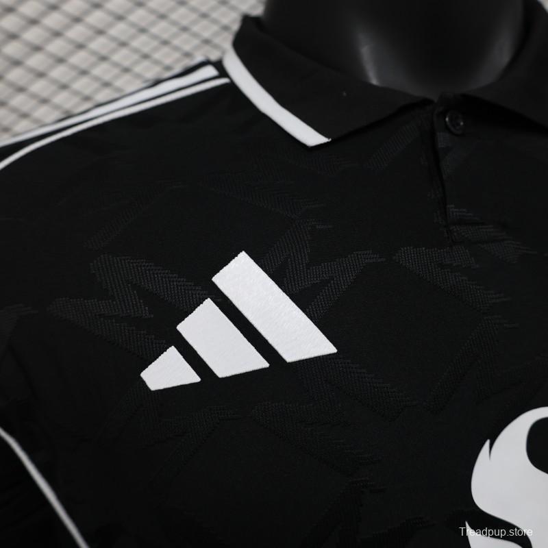 Player Version 25/26 Manchester United Black with Snapdragon Logo Design Jersey