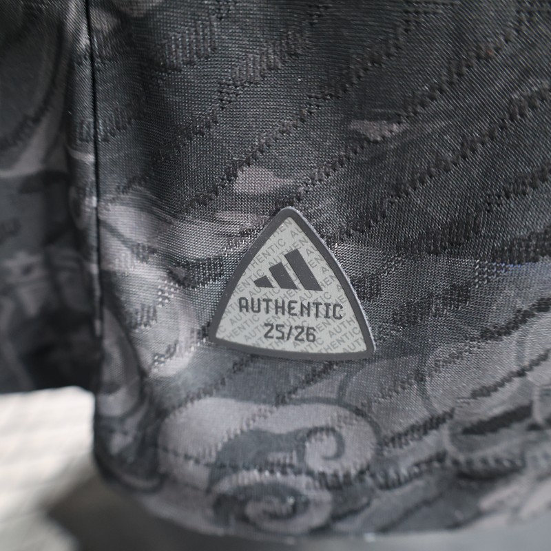 Player Version 25/26 Real Madrid Black with Dragon Design Jersey