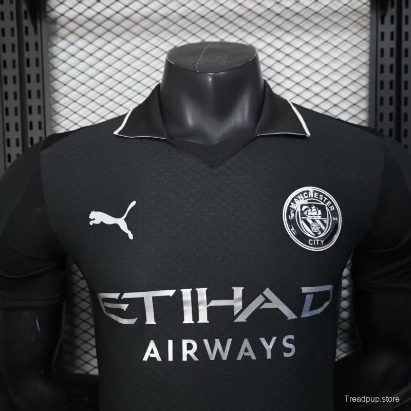 Player Version 25/26 Manchester City Black Away Jersey