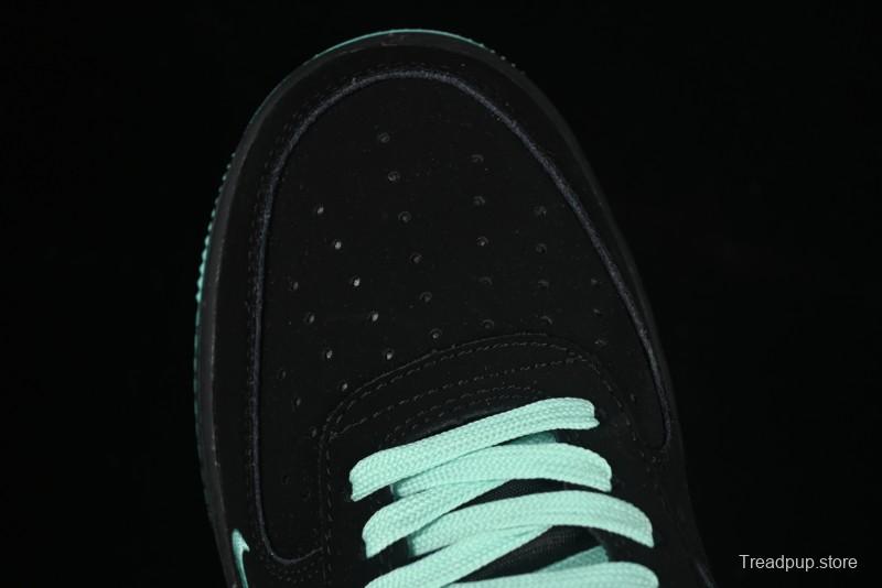 Nike Air Force 1 '07 Low Stussy Collaboration Tiffany Blue Casual Sneakers - DF0188-045