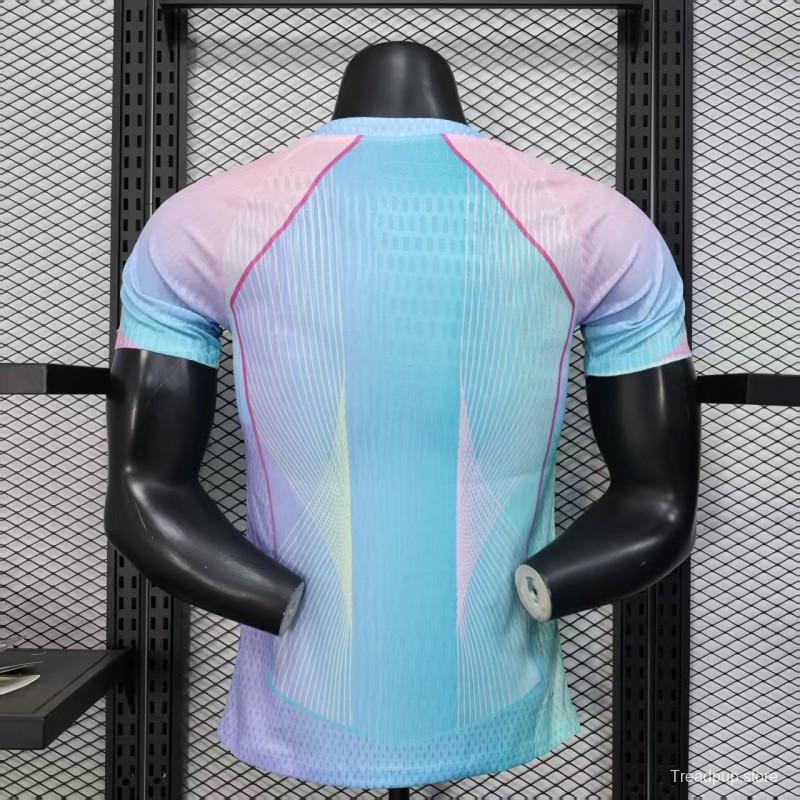 Player Version 25/26 FC Barcelona Mint Green with Pink Trim Jersey