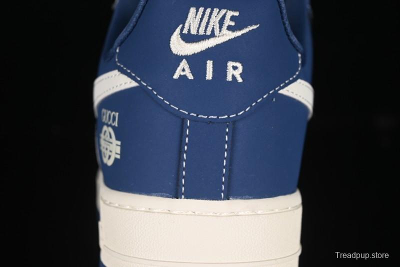 Nike Air Force 1'07 Low Gucci Collaboration Navy Blue Casual Sneakers - KK1988-085