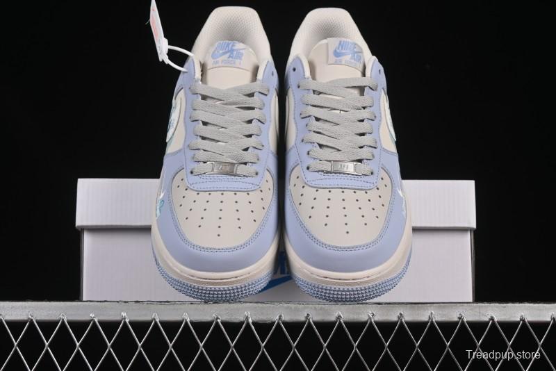 Nike Air Force 1'07 Low "Blue Star Love" 520 Series Limited Edition Casual Sneakers - DB3301-991