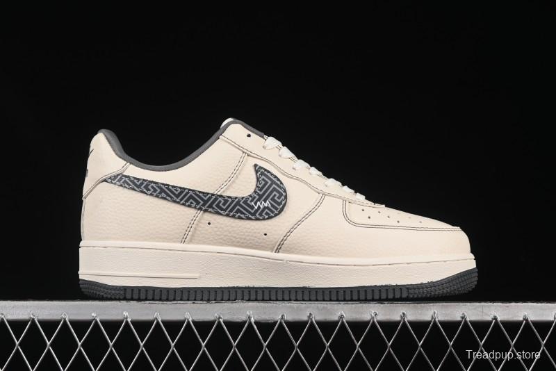 Nike Air Force 1 '07 Low Givenchy Collaboration Pattern Beige Grey Casual Sneakers - DF0188-057