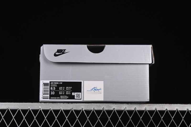 Nike Air Force 1'07 Low Blue Planet Casual Sneakers with Full-Length Air Cushion - ZH0316-079