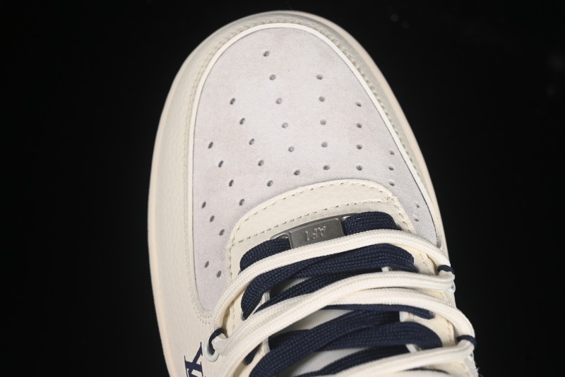 Nike Air Force 1 '07 Low LV Collaboration Blue Swoosh Drawstring Casual Sneakers - DM6868-083