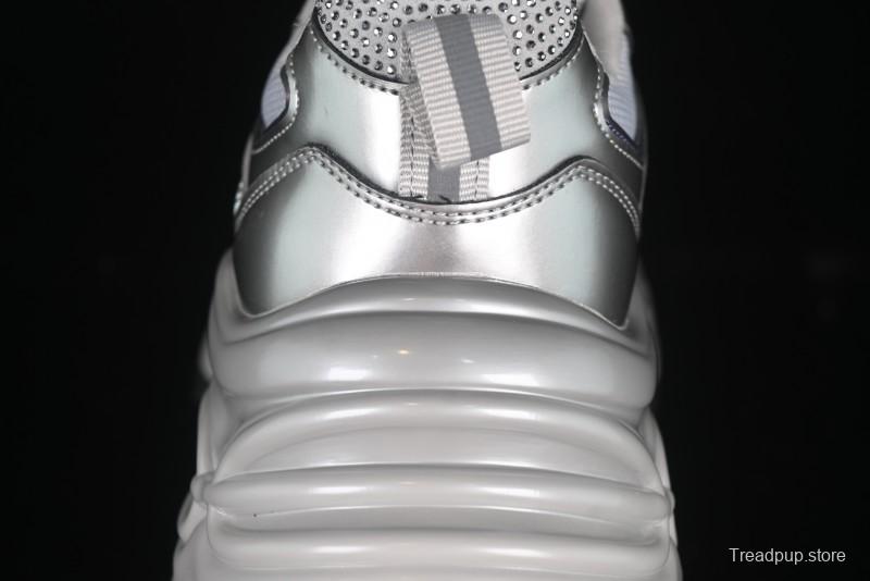 GG-CC 25ss New Platform Chunky Sneakers with 7CM Height Increase and Irregular Design - 668-2 Black