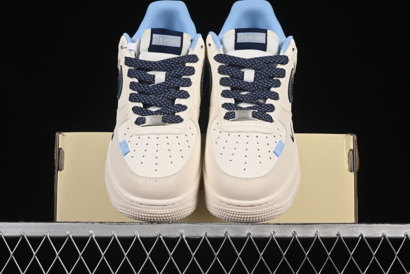 Nike Air Force 1 '07 Low Supreme Collaboration Dual-Tone Blue Label Casual Sneakers - XS1958-565