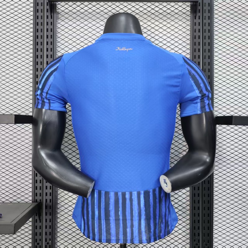 Player Version 25/26 Al Hilal Home Blue with Vertical Stripes Jersey