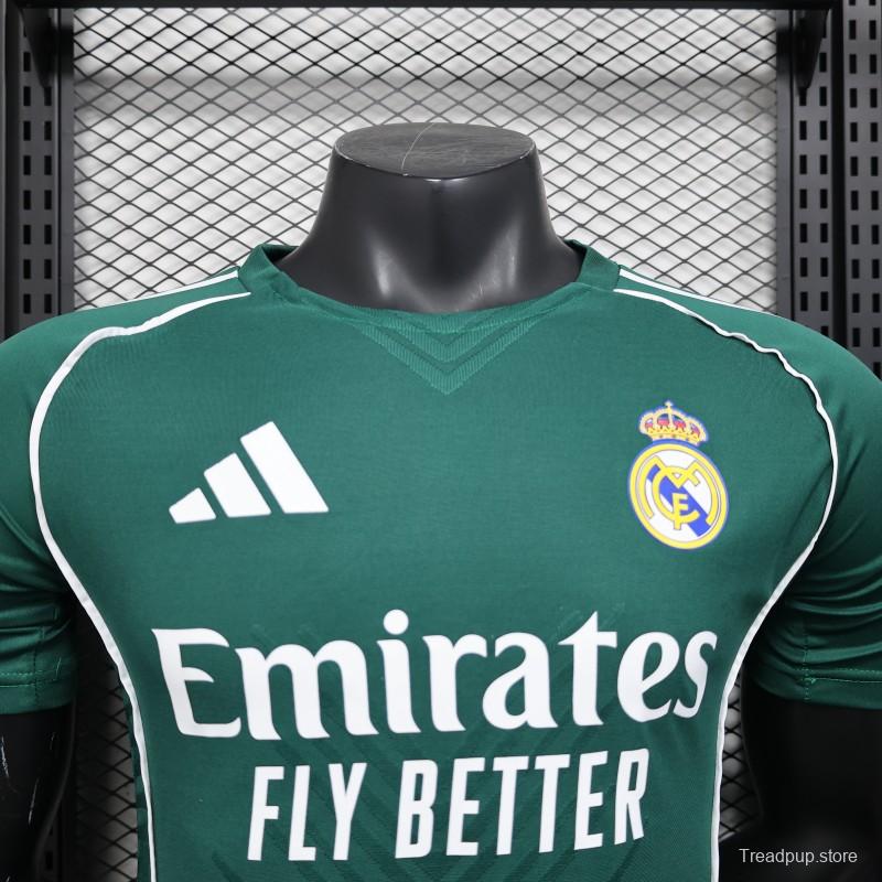 Player Version 25/26 Real Madrid Green with White Trim Jersey
