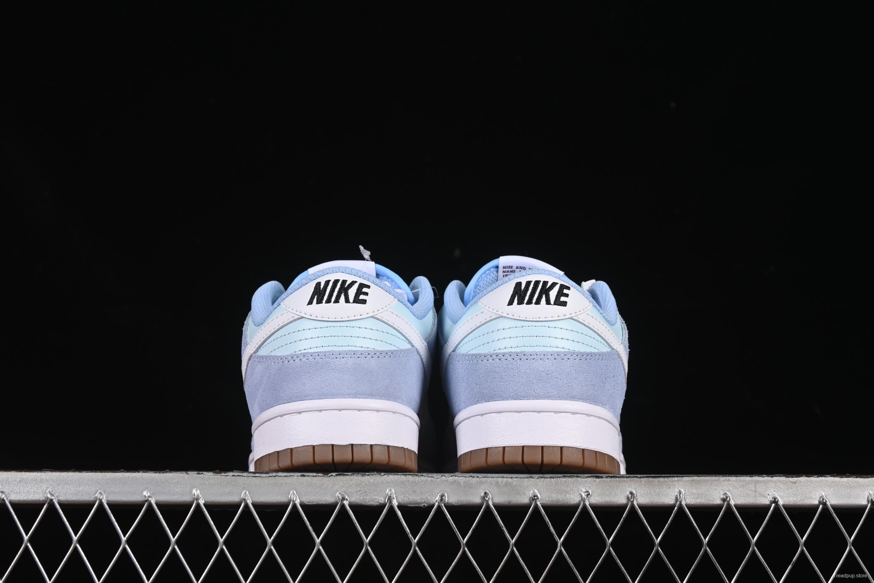 Nike Dunk Low Retro Casual Sneakers in Leather and Suede with Pre-Aged Coconut Milk Sole - IB6399-400