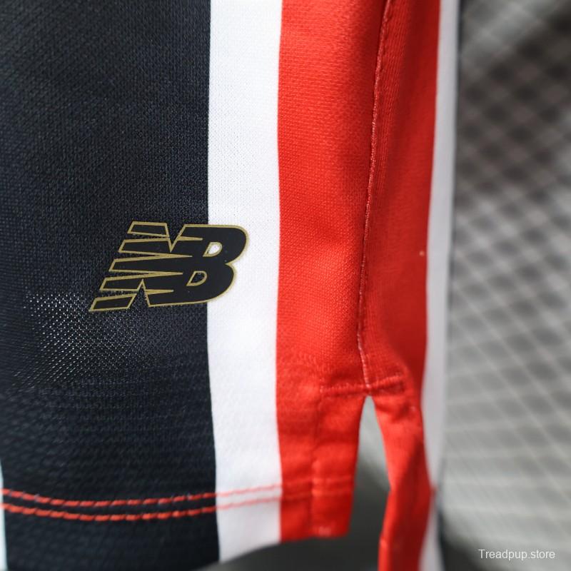 Player Version 25/26 Sao Paulo Home Jersey With Full Sponsors