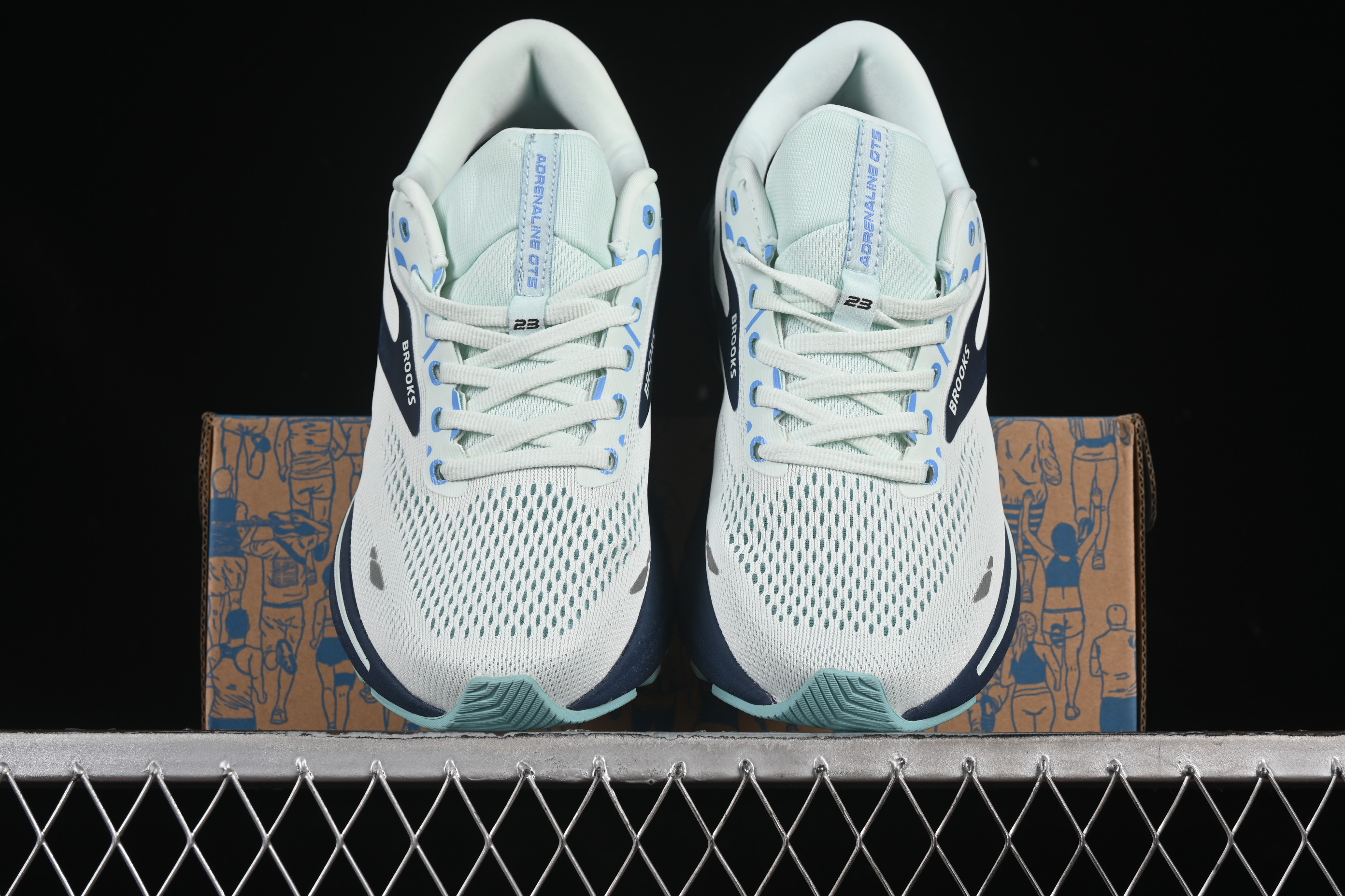 Brooks Adrenaline GTS 23 Running Shoes with Mesh Upper for Enhanced Breathability - 1103911D065