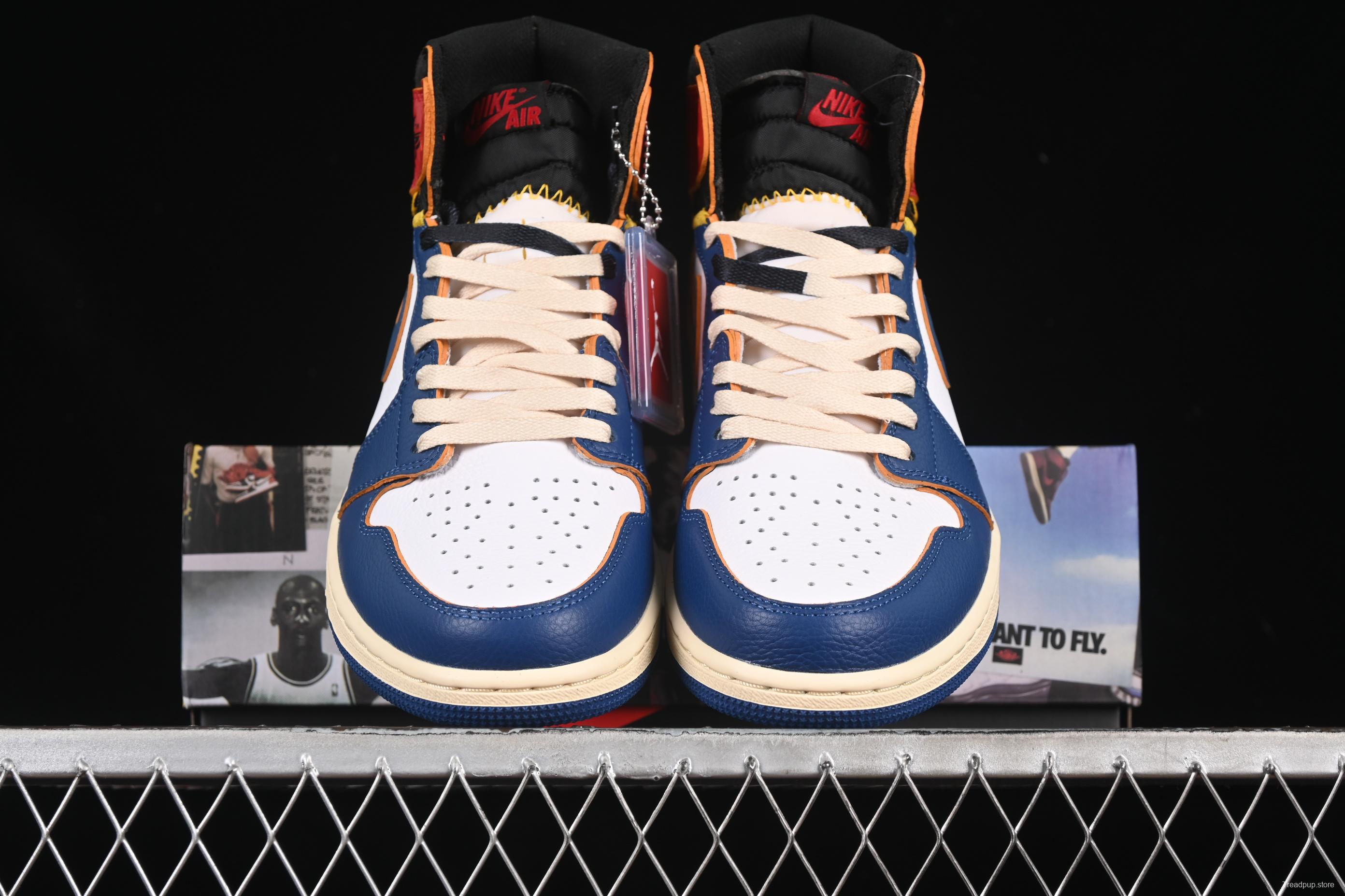 Nike Air Jordan 1 x Union AJ1 Limited Edition Deconstructed Patchwork Basketball Shoes - BV1300-146