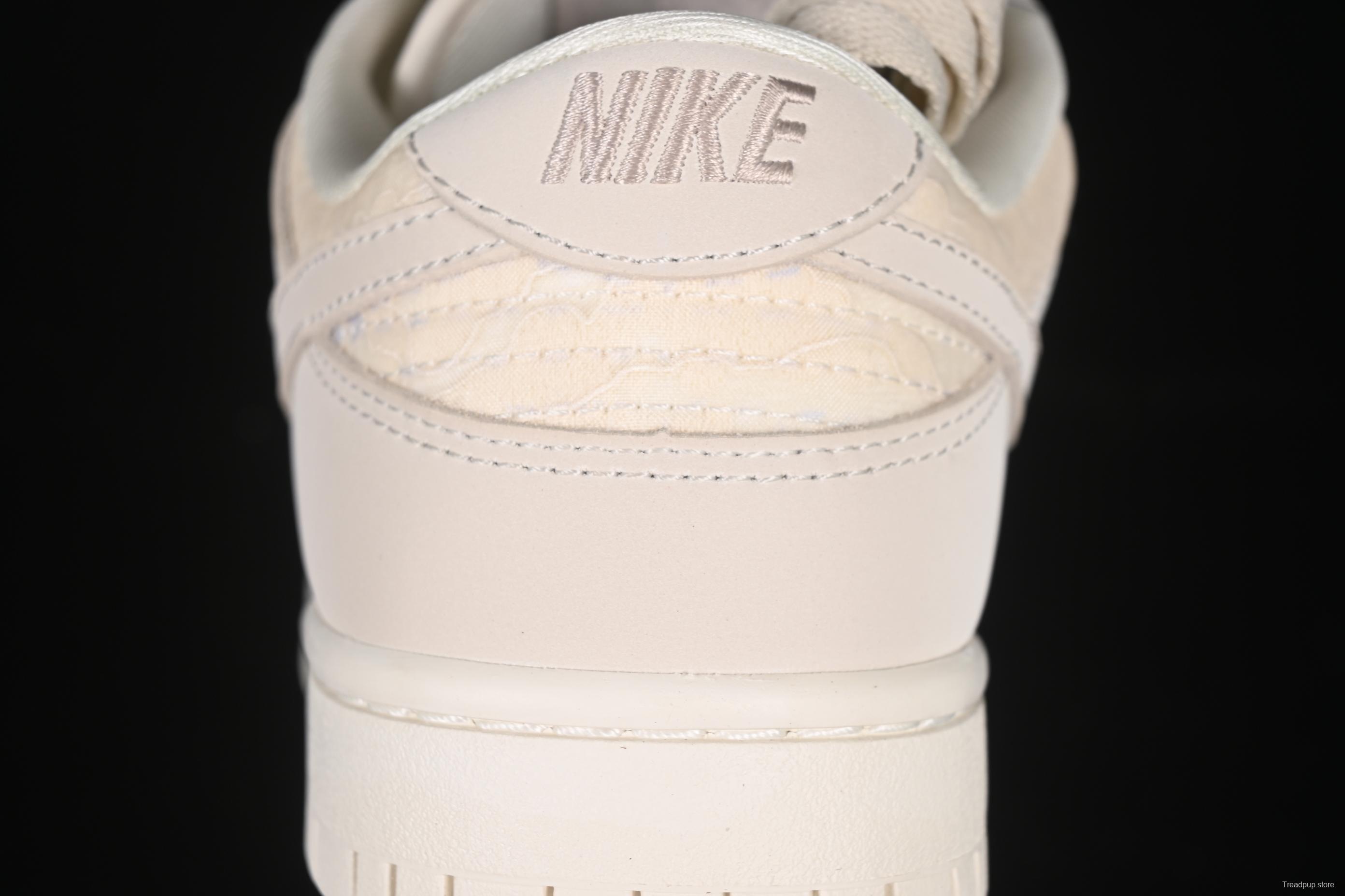 Nike SB Dunk Low Light Orewood Brown Lace Floral Skate Shoes - HJ5870-100