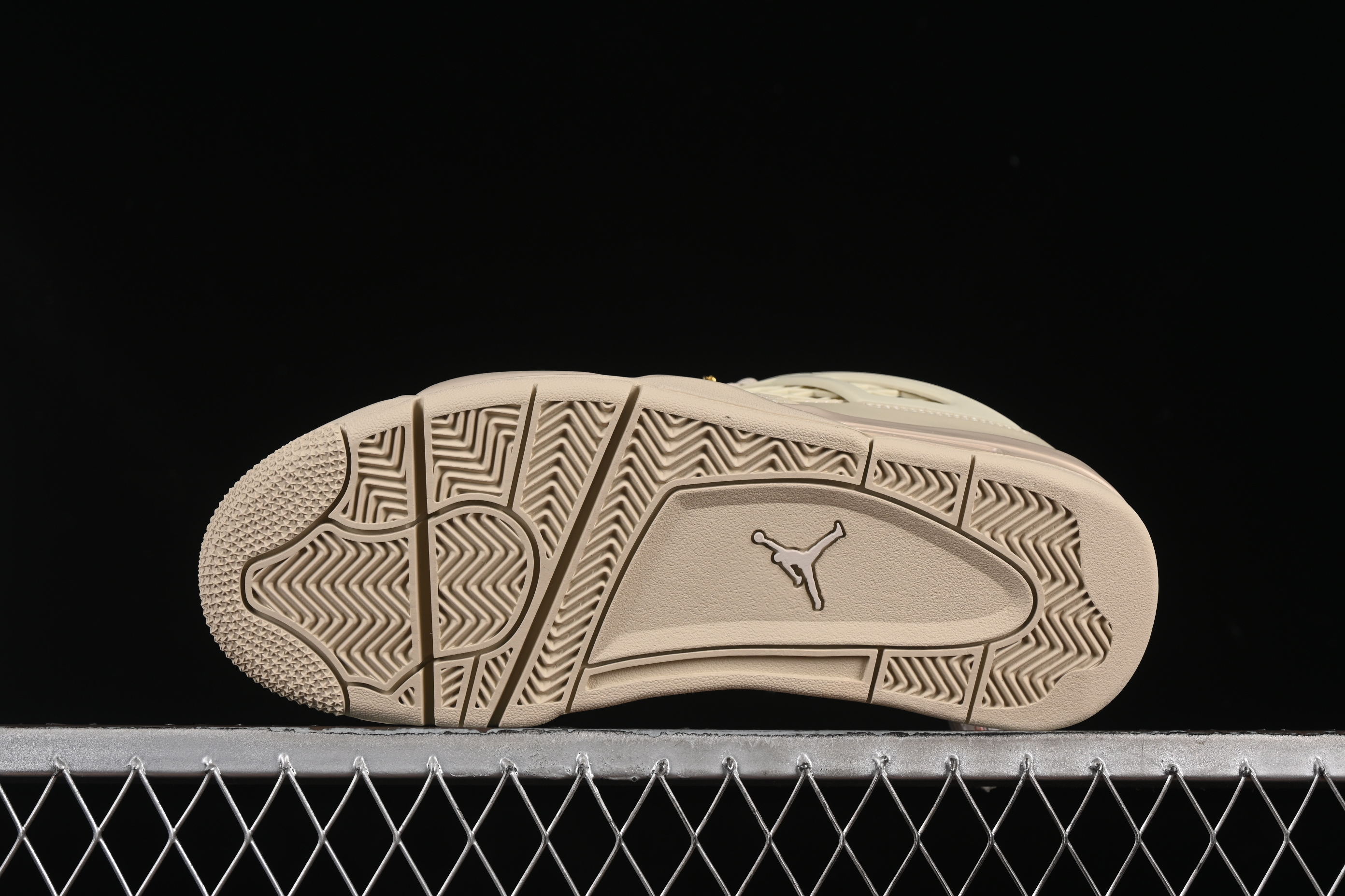 Nike Air Jordan 4 Retro Basketball Shoes in Rattan with NET Design - FN7251-200