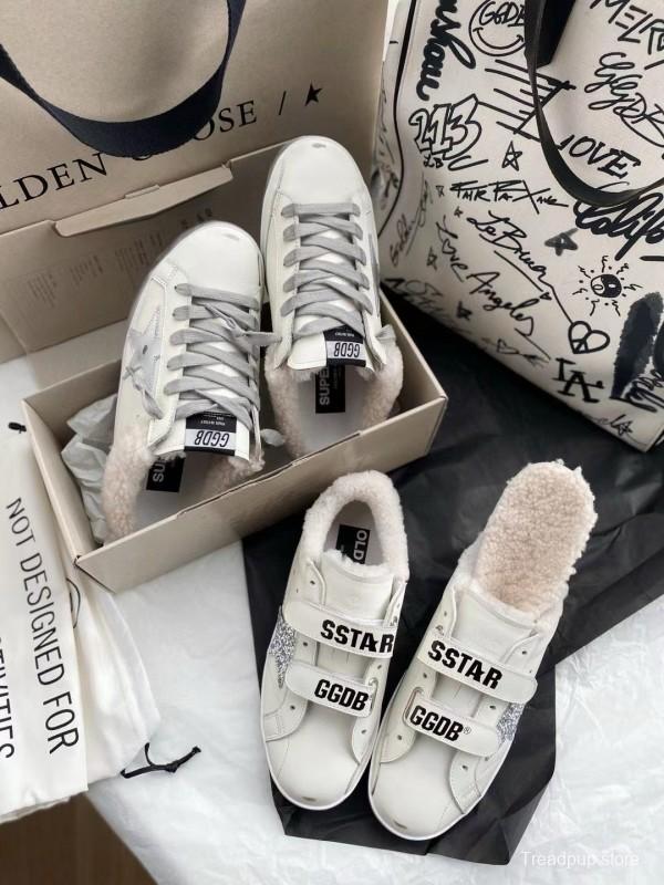 2024 Slippers GGDB White Shearling Slippers MJ00280