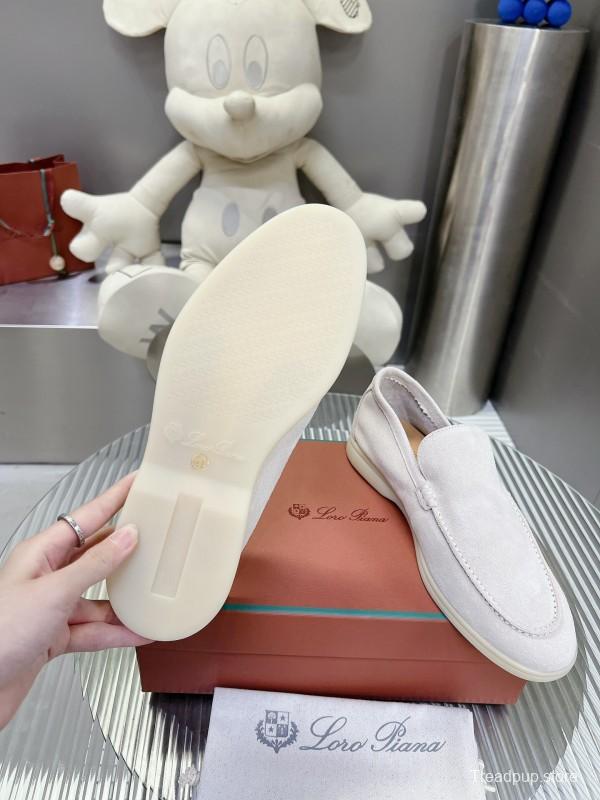 2025 Men LP White Suede Loafer LY00260