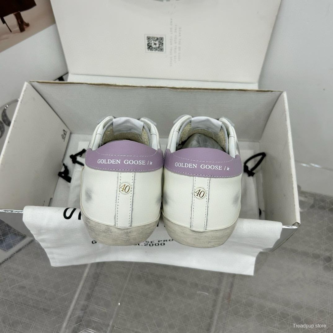 2025 Women GGDB White Grey Leather Sneakers