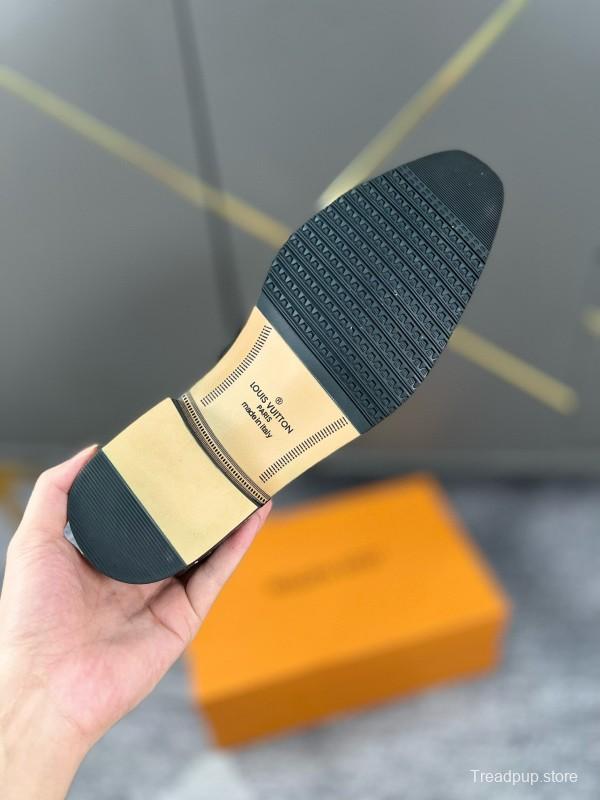 2024 Men Louis Vuitton Black Leather Boots MJ00410