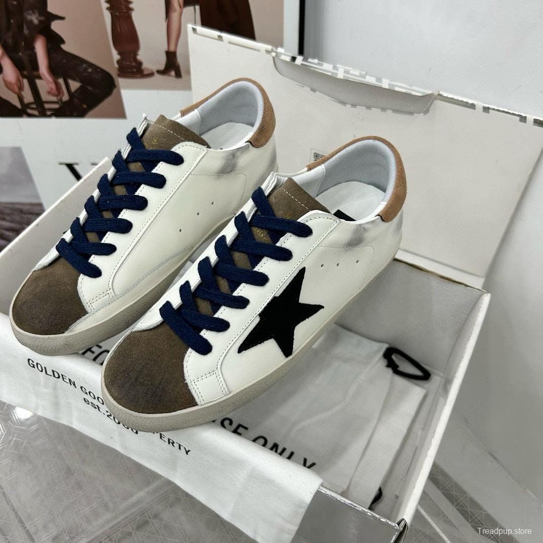 2025 Women GGDB White Black Suede Leather Sneakers