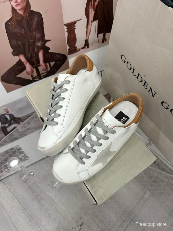 2025 Unisex GGDB White Brown Leather Sneaker MJ00260