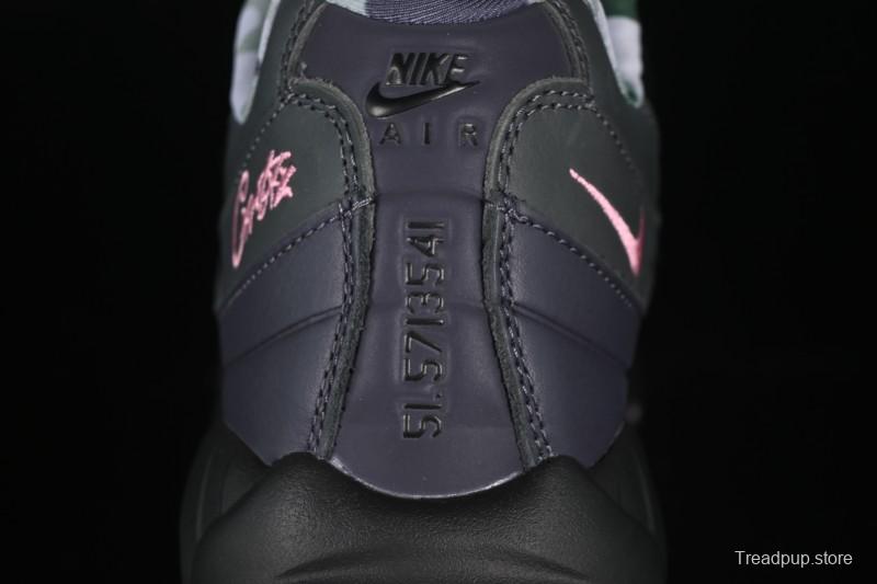 Nike Air Max 95 Retro Cushioned Running Shoes with Air-Sole Unit - FB2709-001