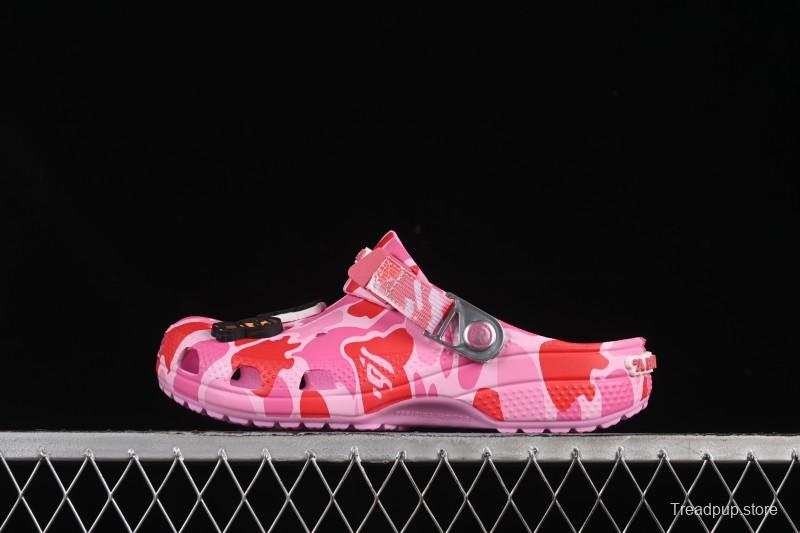 Bape x Crocs Classic Clog Camo Print Comfortable Versatile Clogs - B.D4