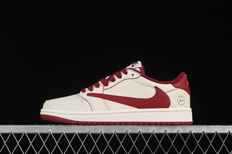 Nike Travis Scott x Fragment Design x Air Jordan 1 Low OG SP AJ1 Low Top Casual Sneakers - LK1099-066
