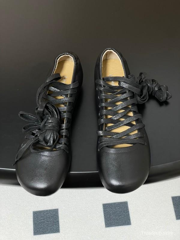 Lemaire 2025 SS Early Spring New Ballet Flats Derby Shoes Flat Sole Chunky Heel Single Shoes - KFY00310