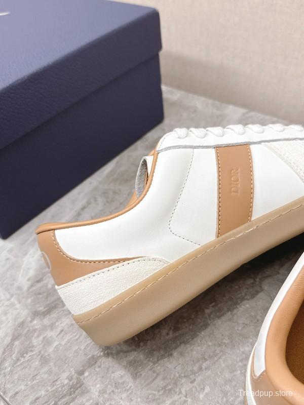 2025 Unisex Dior White Amber Leather Sneakers KFY00300