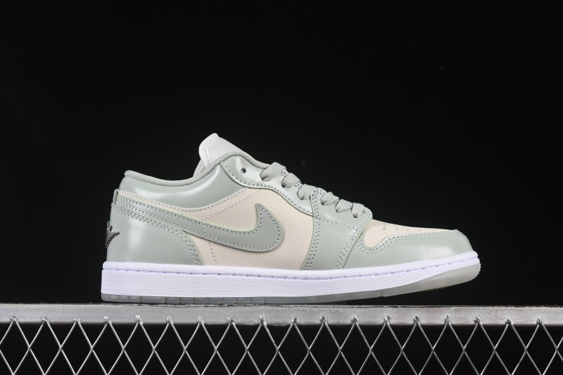 Nike Air Jordan 1 Low AJ1 Amber Green Low Top Casual Skate Shoes HF4078-100