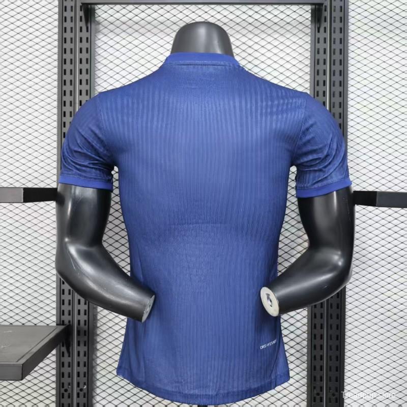 Player Version 25/26 Barcelona Blue with Red and Light Blue Diagonal Stripe Jersey