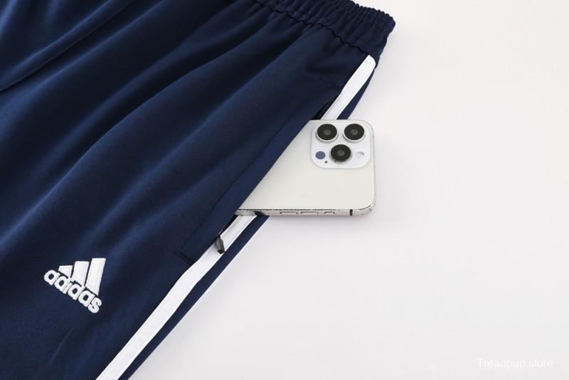 25/26 Real Madrid Navy/White Full Zipper Jacket +Long Pants