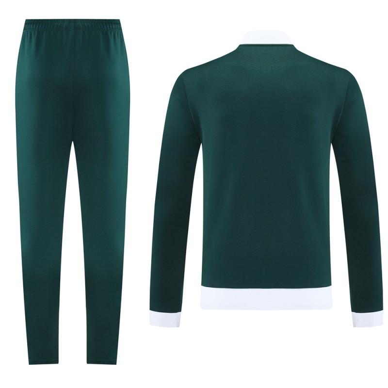 2025 Adidas Original Green Full Hoodie Zipper Jacket +Long Pants