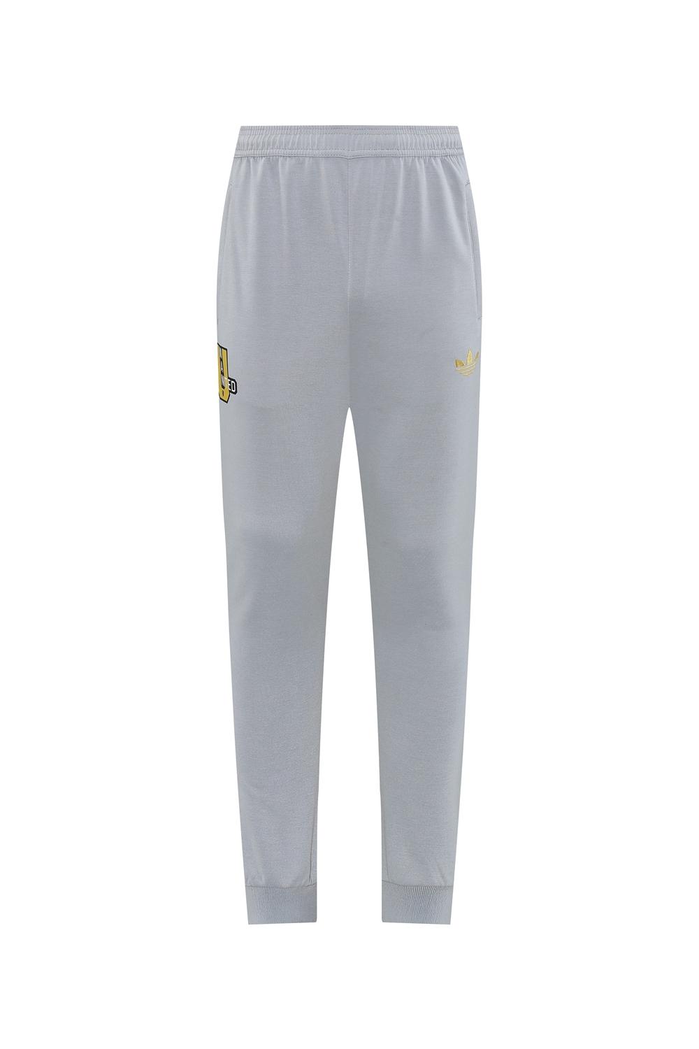 25/26 Manchester United Hooide Grey Full Zipper Jacket + Long Pants