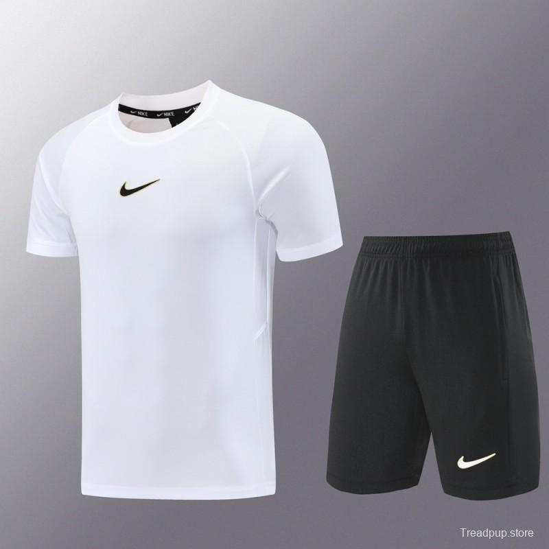25/26 Nike White Short Sleeve Jersey+Shorts